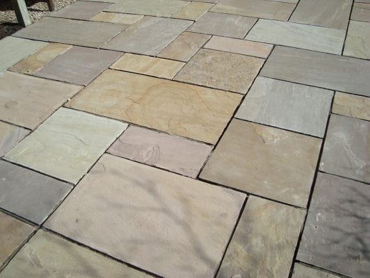 Yellow Limestone Patio