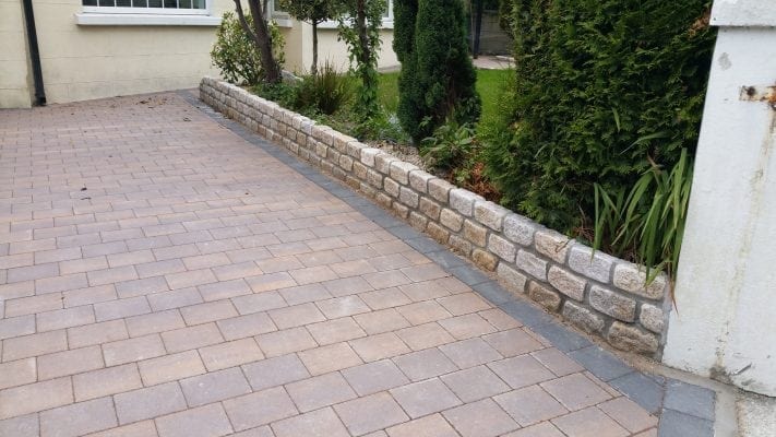 Corrib Driveway with Granite Wall