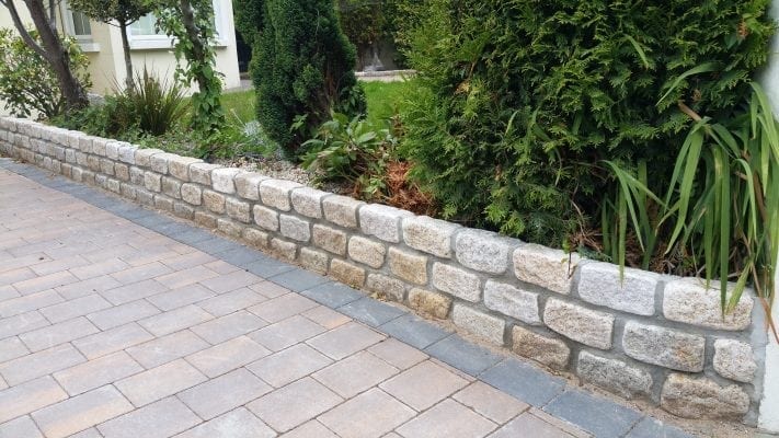 Corrib Driveway with Granite Wall