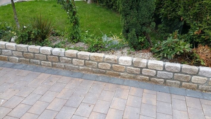 Corrib Driveway with Granite Wall