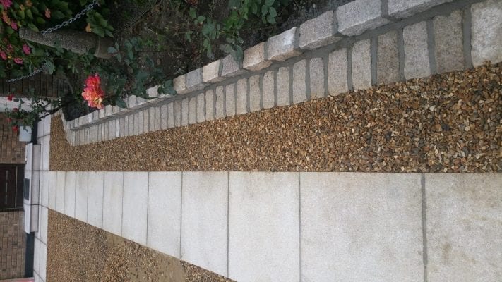 Gravel with Granite Border