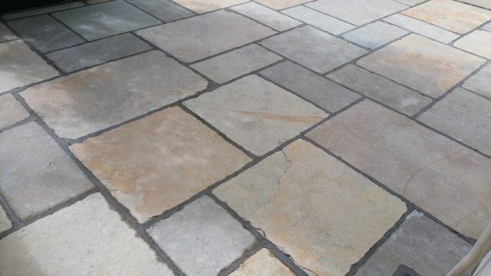 Yellow Limestone Patio