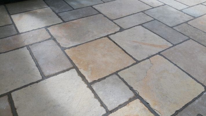 Yellow Limestone Patio