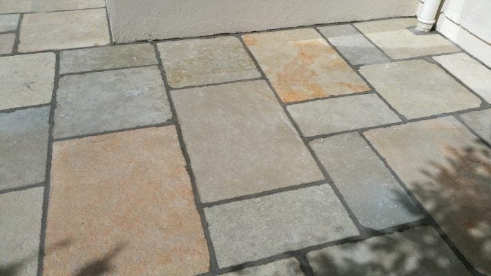 Yellow Limestone Patio