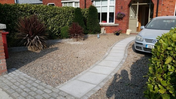 Gravel with Granite Path