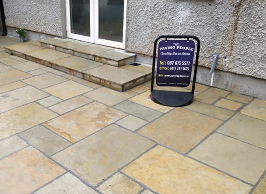 Paved Back Garden Patio in Dublin